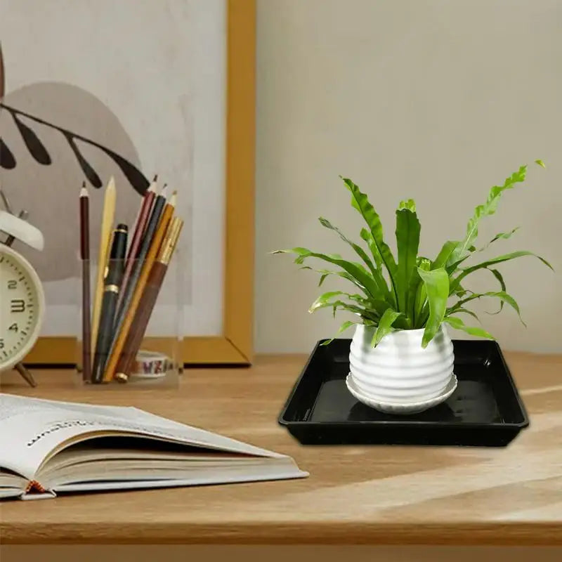 Plant Saucer Square Durable Flower Pot Indoor Outdoor Heavy Duty Tray