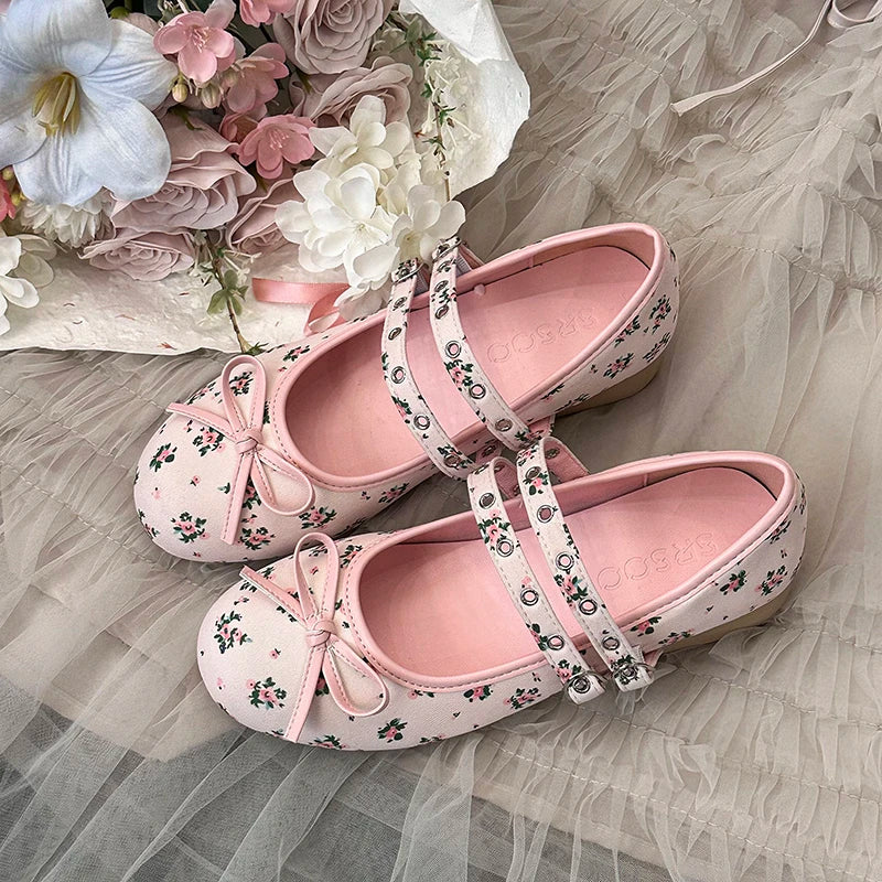 Women's Lolita Mary Jane Pumps | Butterfly-Knot Buckle Strap
