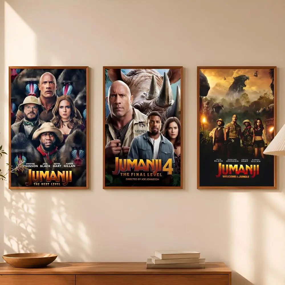 Jumanji Movie Poster Self-Stick HD PVC Waterproof Wall Art