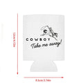 Cowboy Take Me Away Can Coolers – 4pc Bachelorette Favors