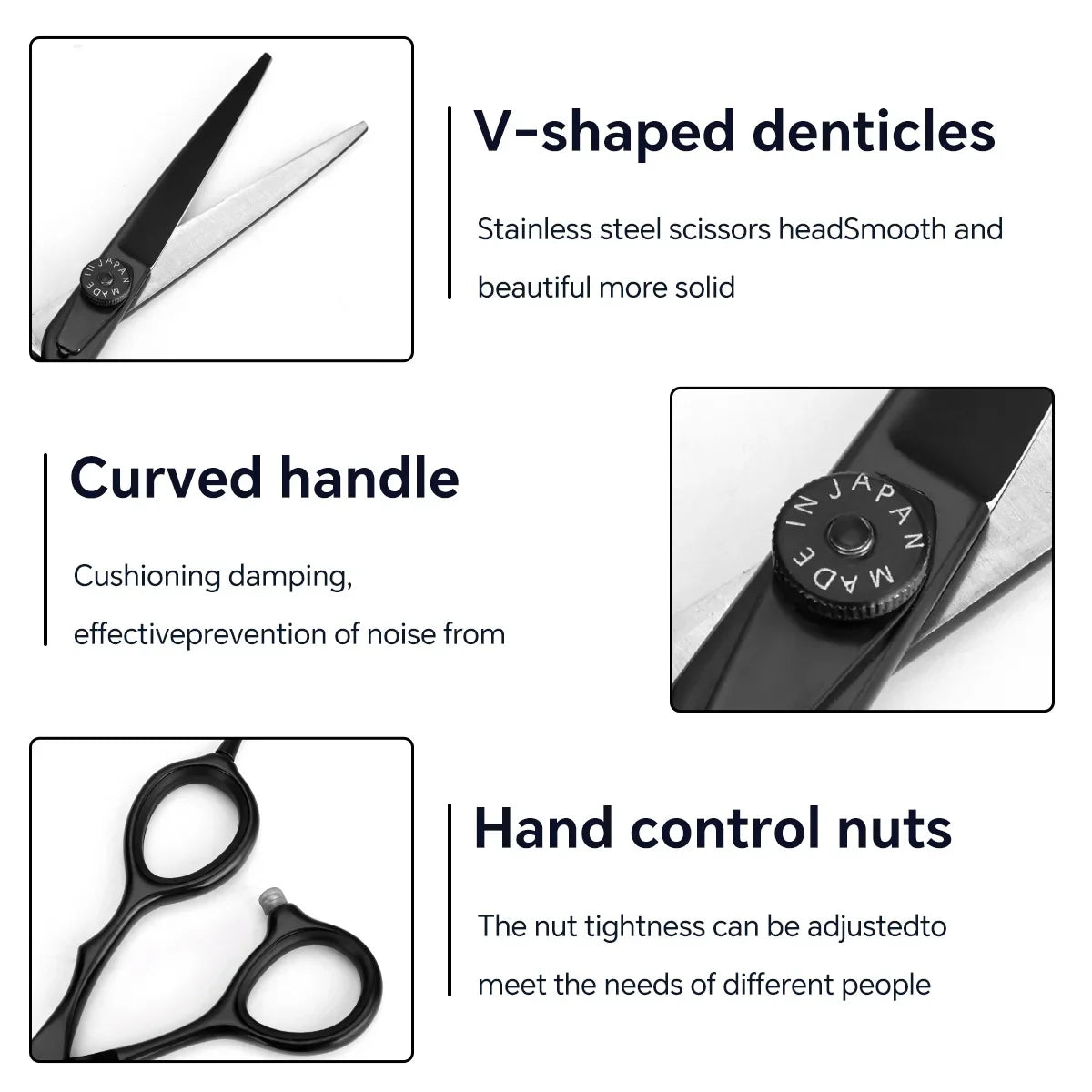 6" Professional Hair Cutting & Thinning Scissors Set | Barber Shears