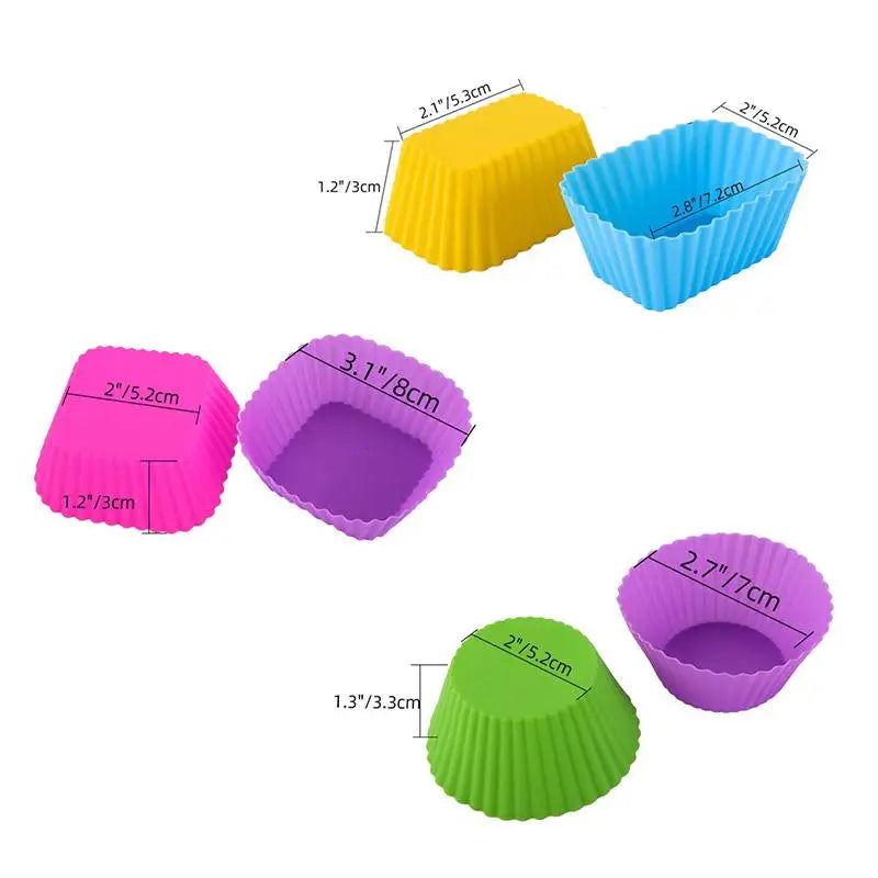 Silicone Bento Lunch Box Dividers 12/24 Pcs – Kids Cups