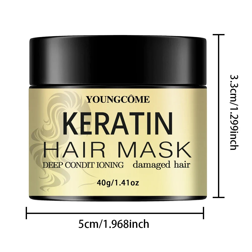 YOUNGCOME Keratin Hair Mask – Deep Conditioning Treatment 210g