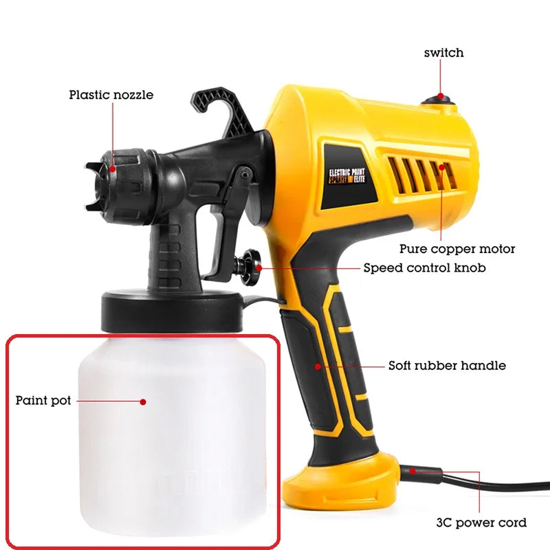 800mL Electric Paint Sprayer Replacement Container – Plastic