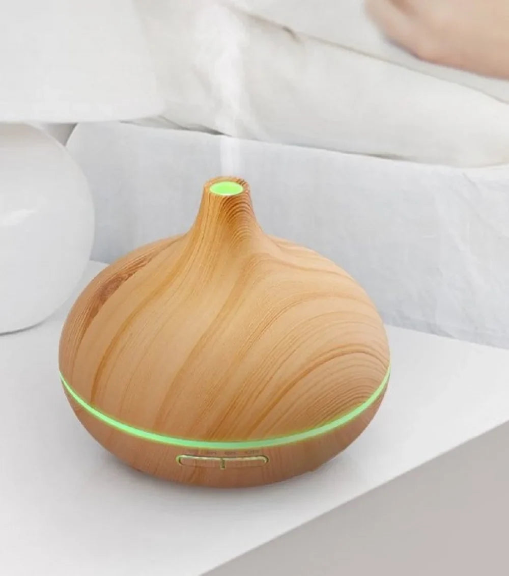 4-in-1 Humidifier Starry Projector Aromatherapy Diffuser & Flame Light