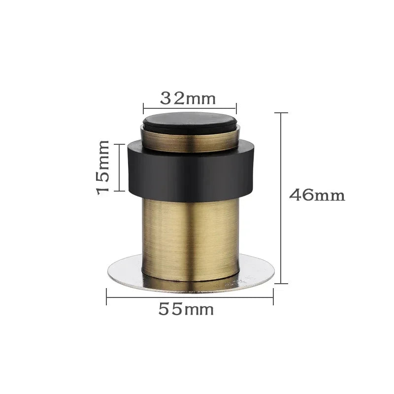 304 Stainless Steel Floor Door Stop – Screw or Adhesive Mount