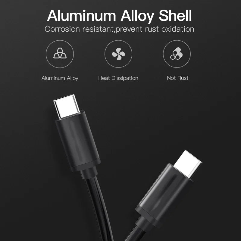 100W USB-C to USB-C Fast Charging Cable 5A PD Quick Charge