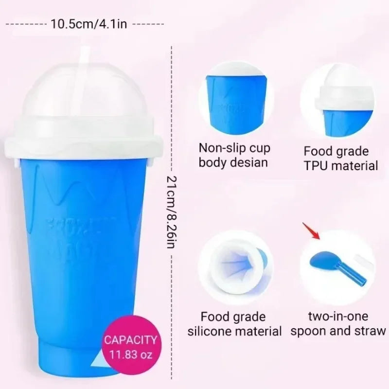 Quick-frozen Slushy Maker Cup Large Capacity Homemade Smoothies Juice