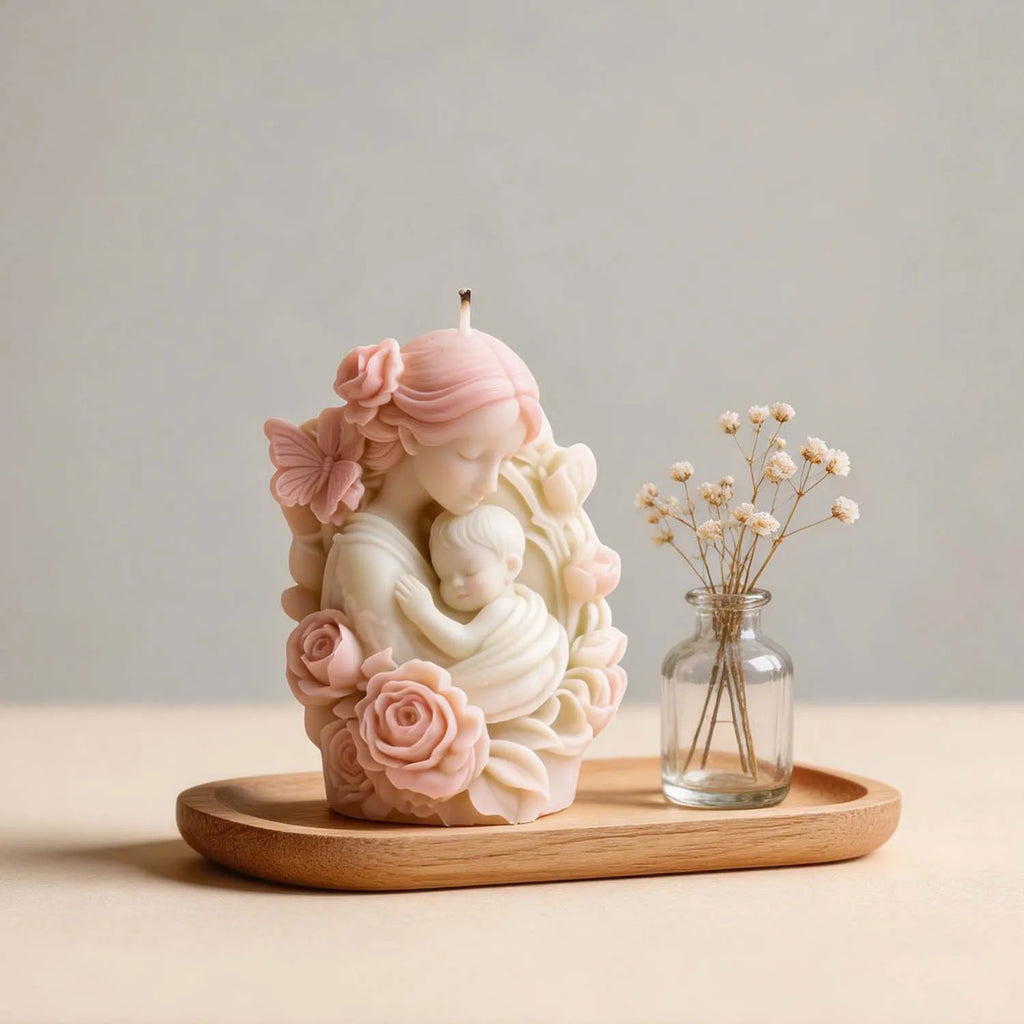Resin Mold Non-toxic Gypsum Ornament Flower Mother Home Decoration