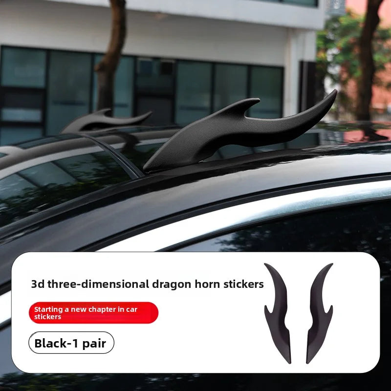 3D Dragon Horn Car Roof Decoration Sticker | SUV Truck Motorcycle