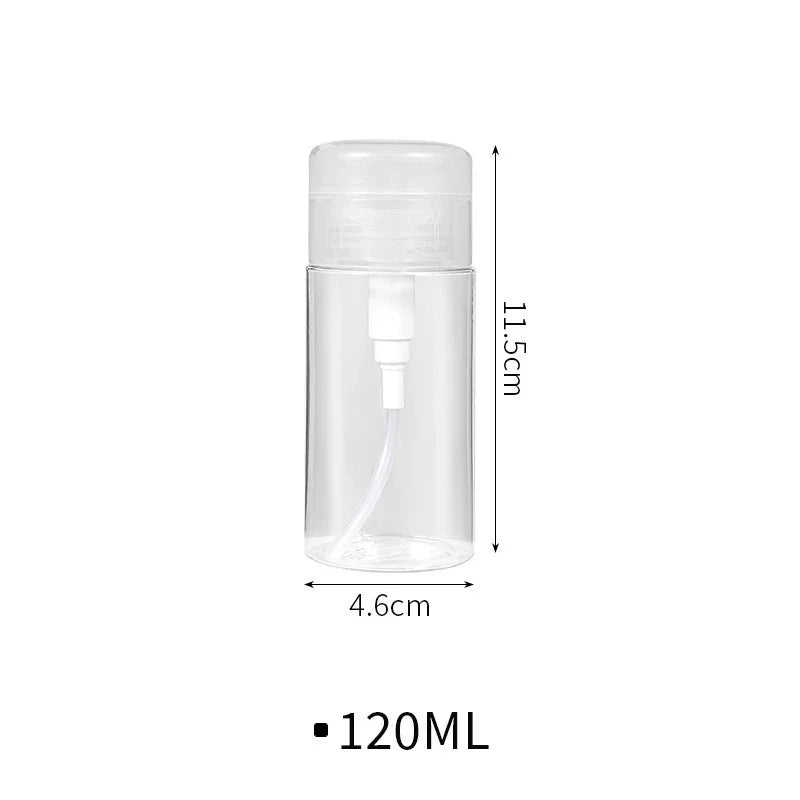 Empty Push Pump Dispenser Bottles – Toner, Nail Polish Remover