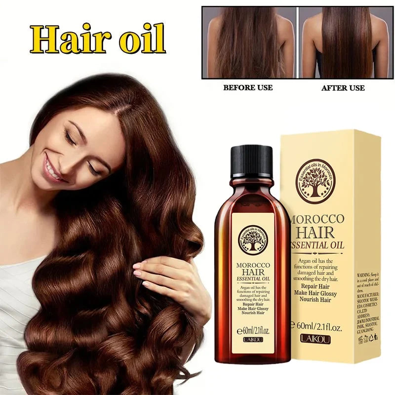 Laikou Argan Hair Oil – Anti-Hair Loss & Frizz Repair 60ml