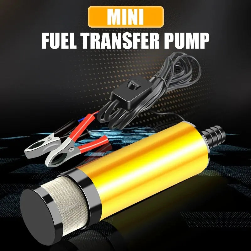 Car Electric Oil Pump DC 12V Auto Pumping Diesel Water Submersible