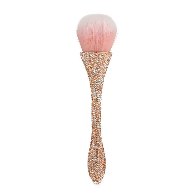Glitter Handle Nail Art Brush – Dust Cleaning Manicure Tool