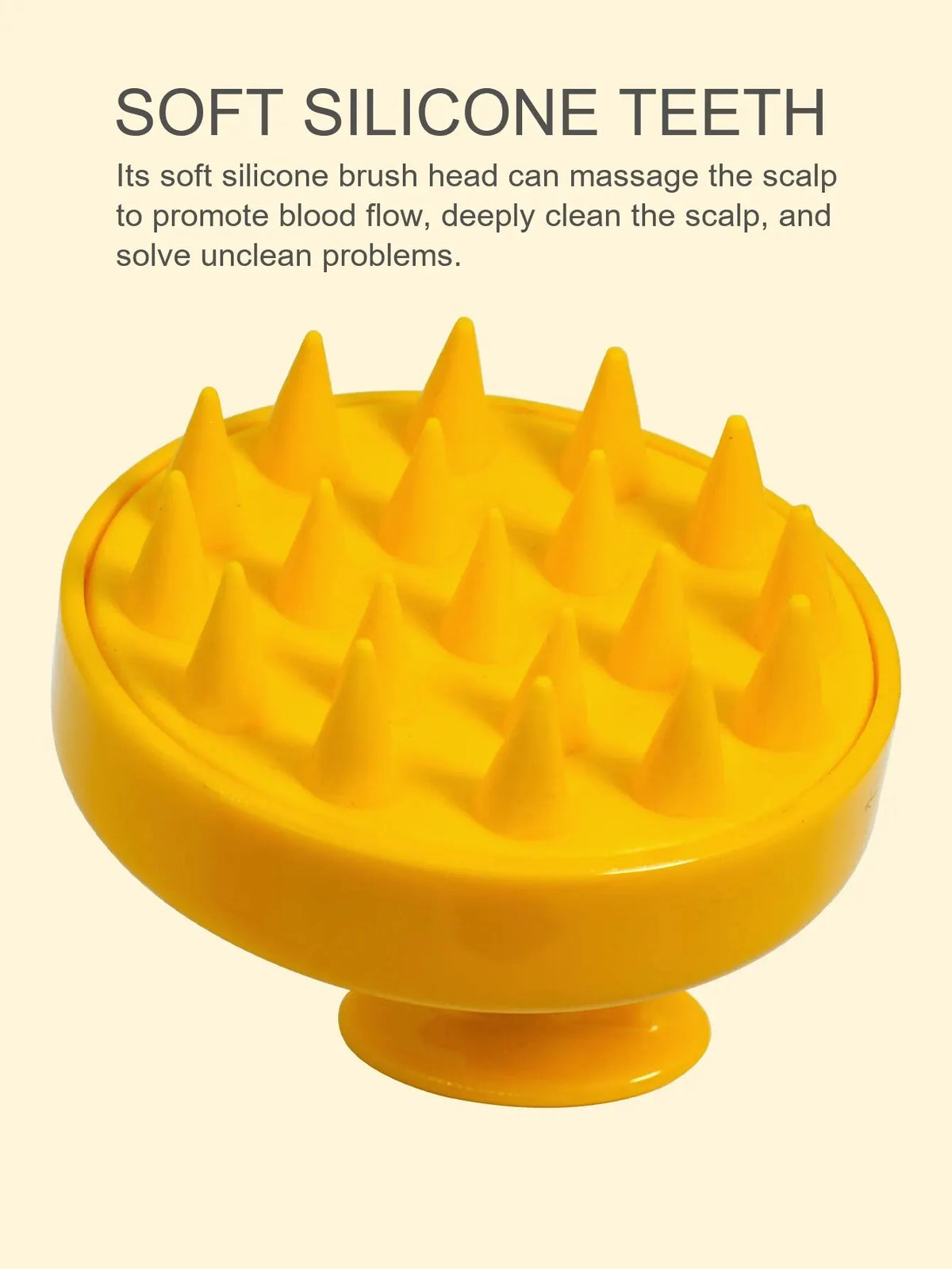 Silicone Scalp Massager Shampoo Brush – Hair & Body Spa