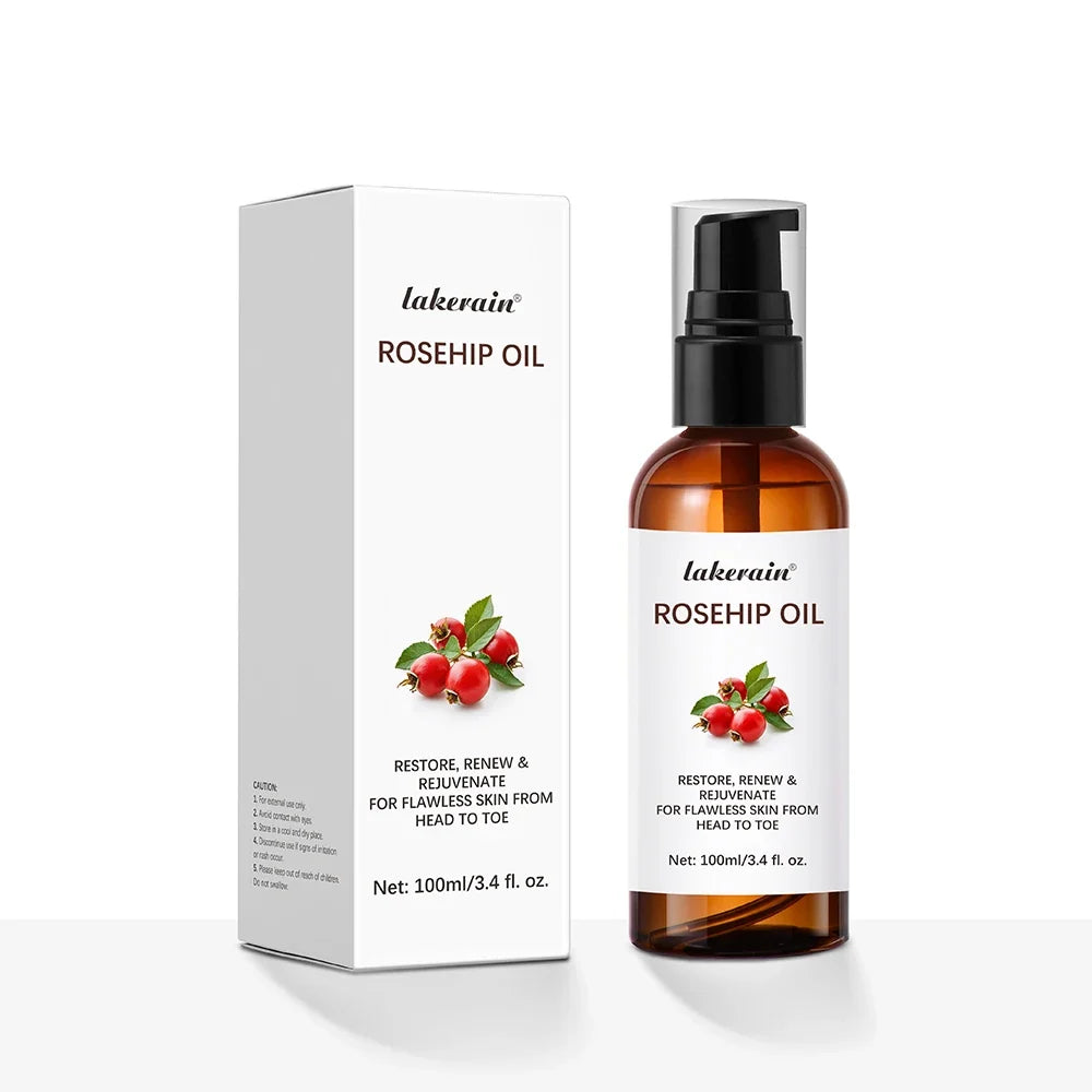 Organic Rosehip Oil 30ml – Face, Body & Hair Moisturizer