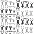 Premium Metal Hooks Eyes Bra Fastening Clothing Repair Sewing DIY