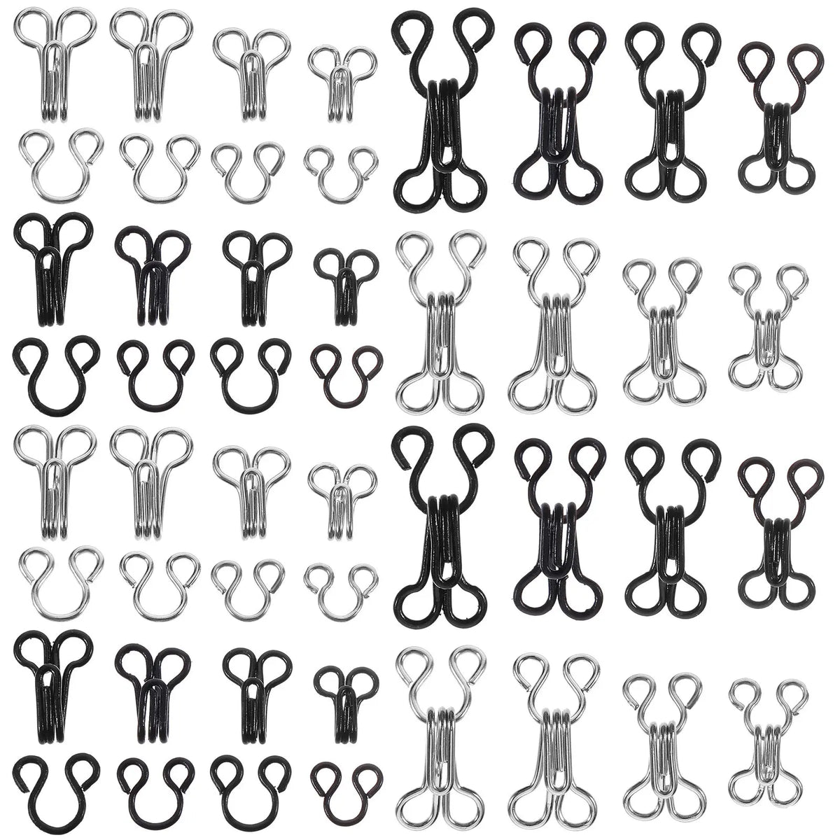 Premium Metal Hooks Eyes Bra Fastening Clothing Repair Sewing DIY