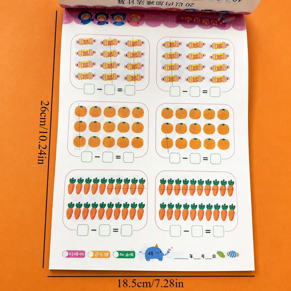 Preschool Math Workbook Addition Subtraction Within 20 78 Pages Kids