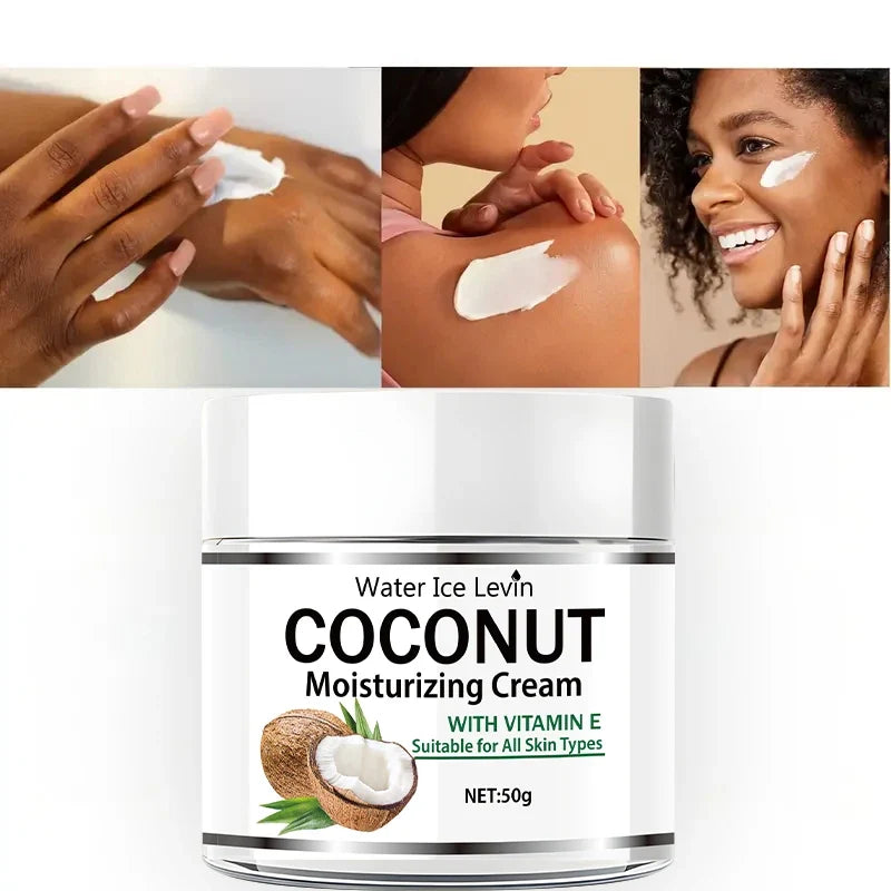 Coconut Oil Moisturizing Face Cream | Collagen, Hyaluronic Acid & Retinol