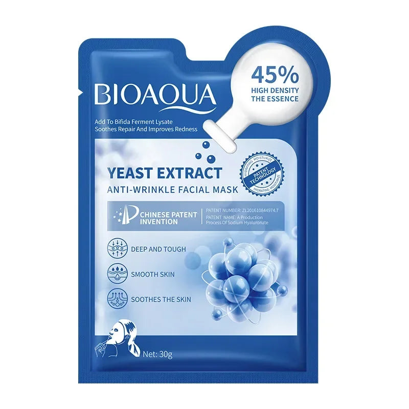 12-Pack Bifid Yeast Anti-Wrinkle Face Masks – Hydrating Sheet Mask
