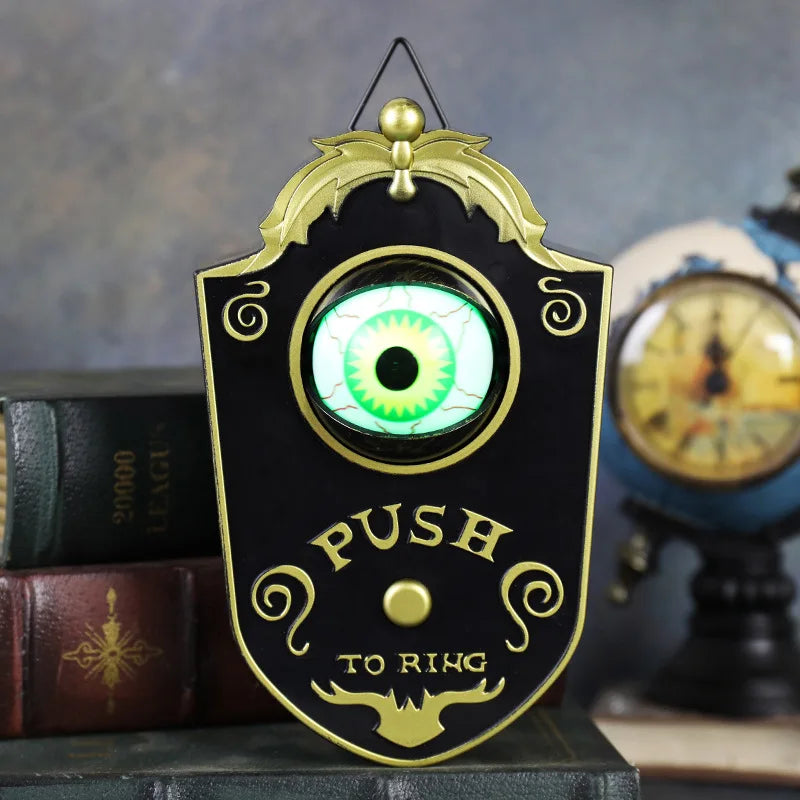 Luminous One Eyed Doorbell Haunted Decorations Creepy Eyes Horror