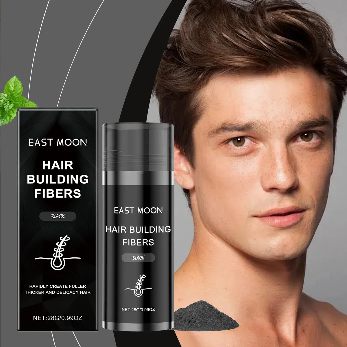 Vitamin E Hair Building Fibers Powder for Fuller Hair