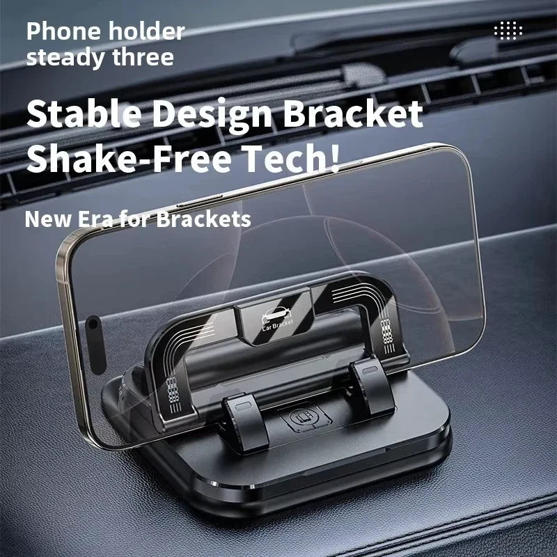 2-in-1 Car Dashboard Phone Holder with Parking Number Plate