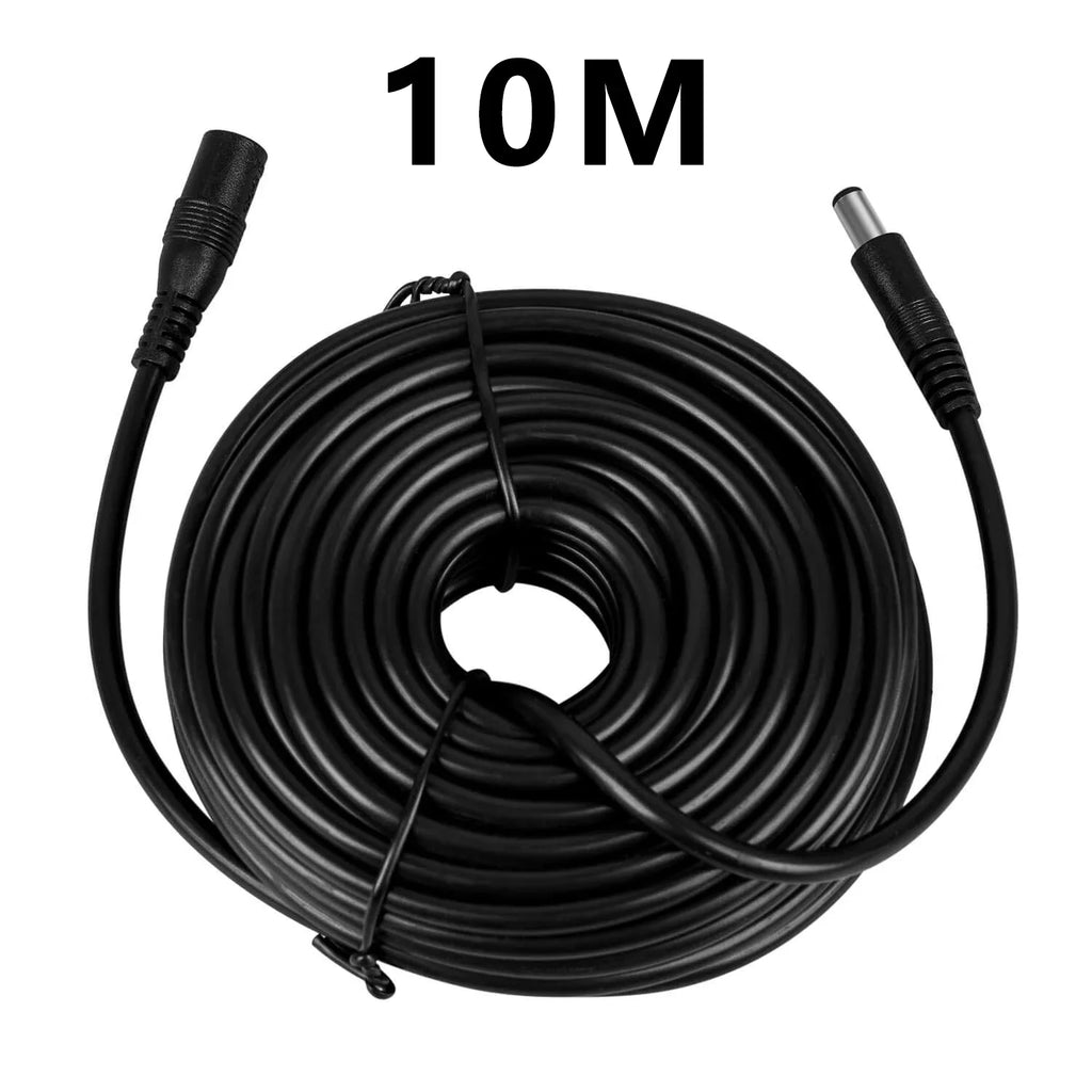 DC Power Extension Cable 5.5mm×2.1mm – 5M & 10M Male Female