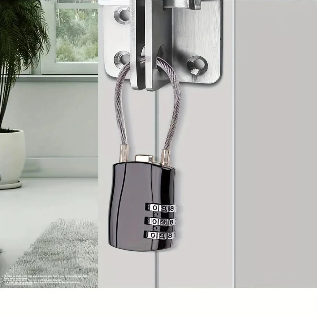 3-Digit Combination Padlock – Luggage, Locker & Toolbox Lock