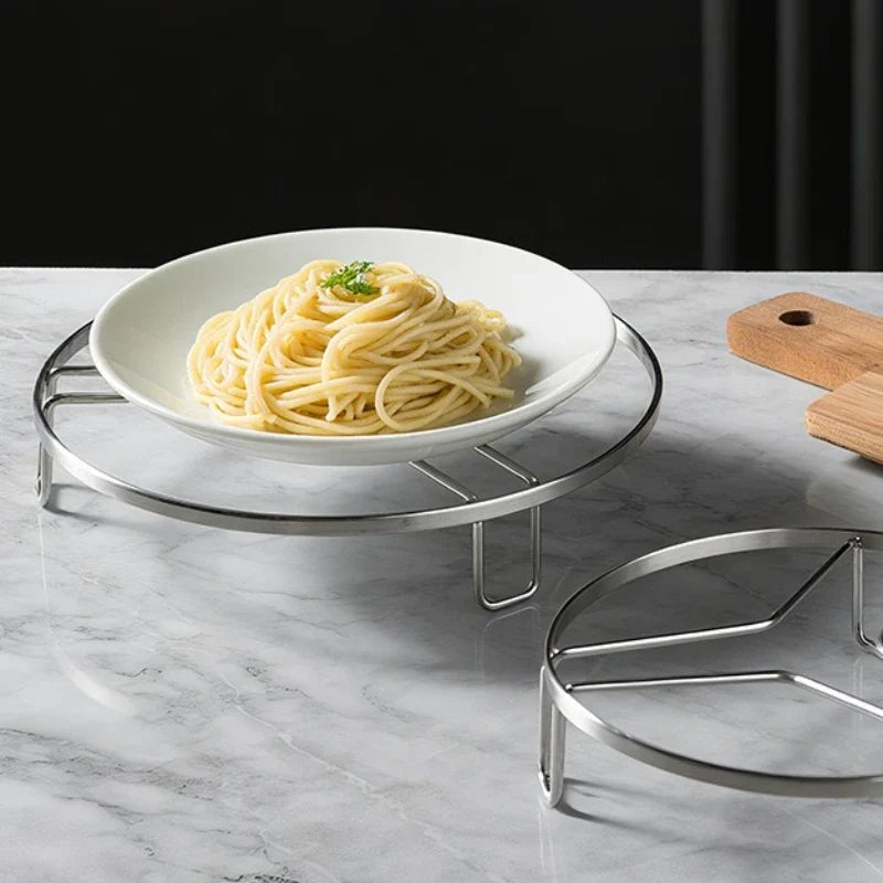 Stainless Steel Stackable Steamer Rack | Round Pot Pan Rack