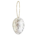 24-Piece Easter Foil Egg Hanging Pendants – Gold & Silver
