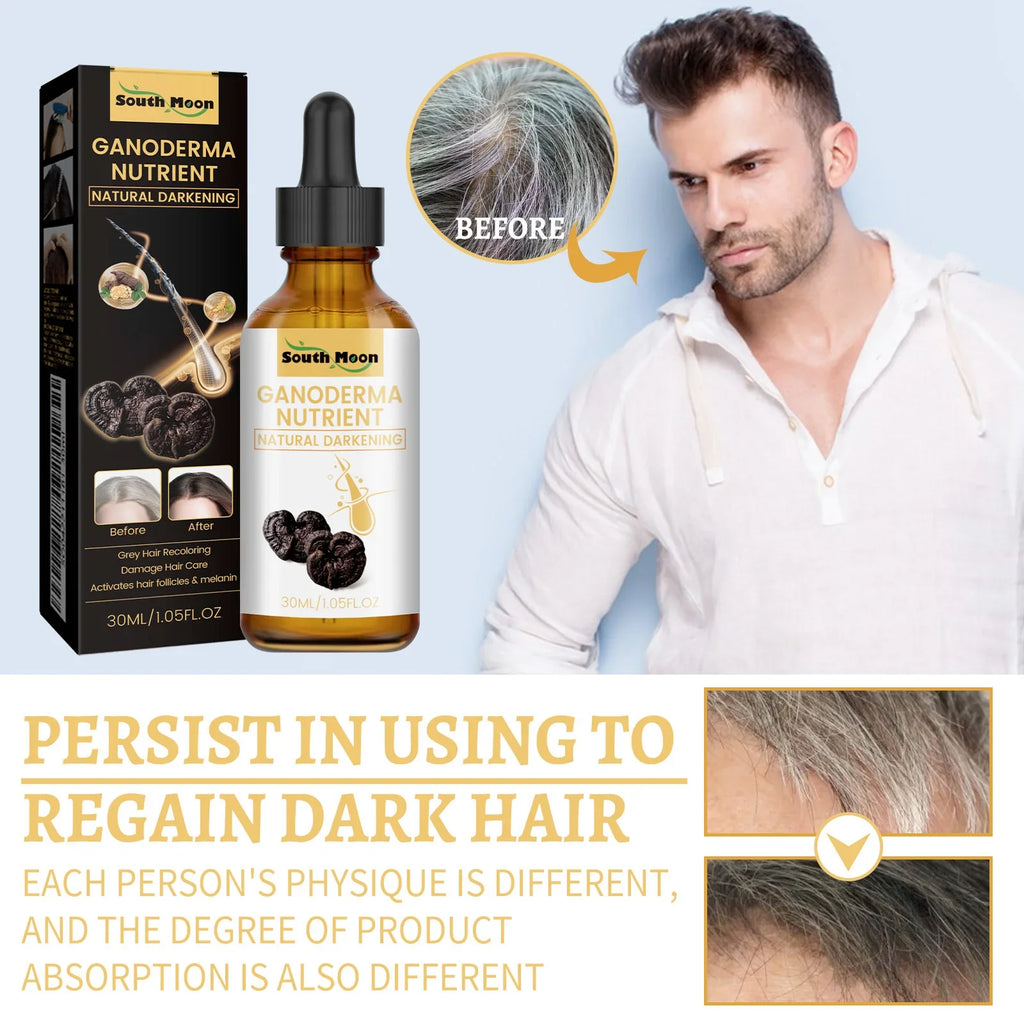 1 2 Black Ganoderma Lucidum Hair Liquid Repairing White Strengthen