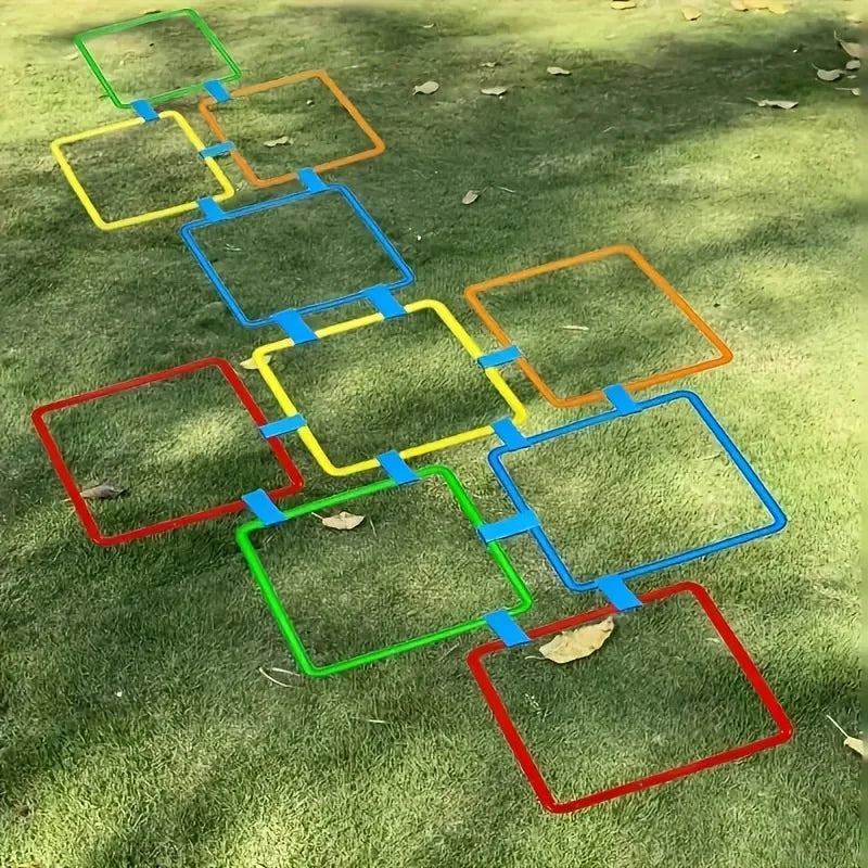 Outdoor Kids Funny Physical Training Sport Toys Lattice Jump Ring