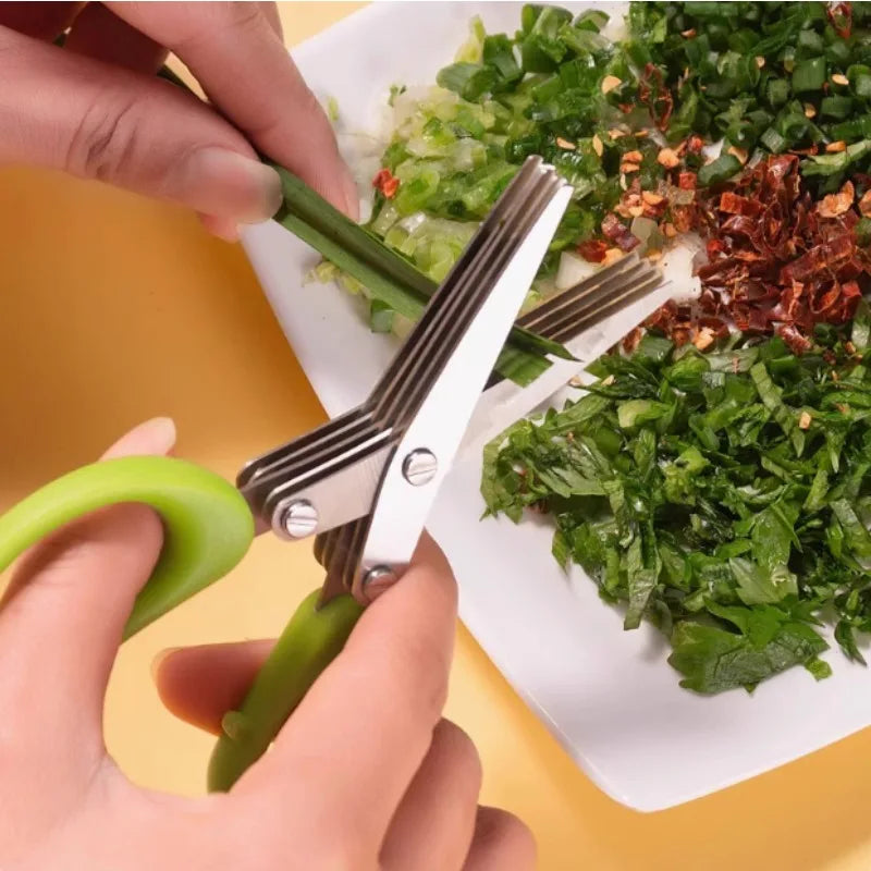 Heavy Duty 5-Layer Stainless Steel Kitchen Shears & Scissors
