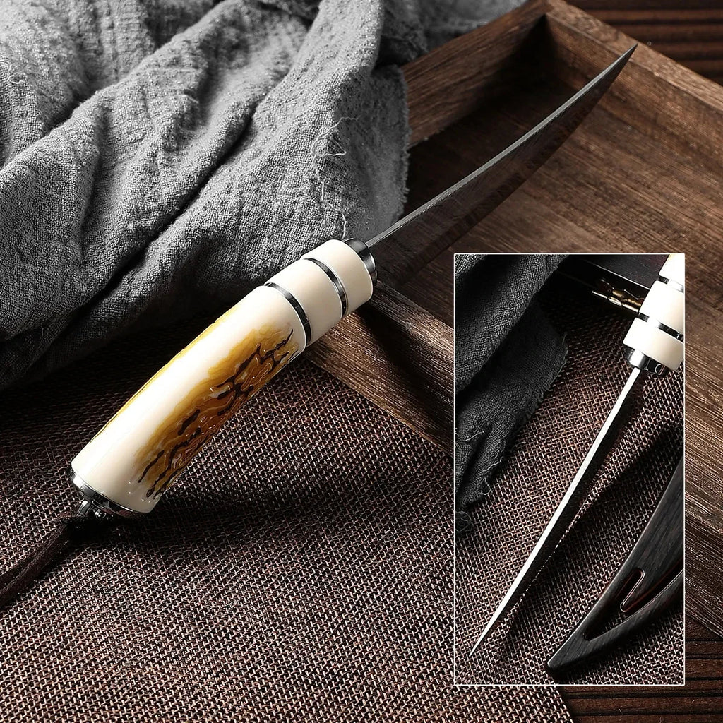 Stainless Steel Kitchen Knife with Sheath & Gift Box