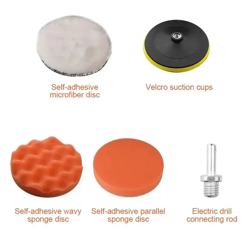 11-Piece Car Polishing Sponge Pad Set for Electric Drill
