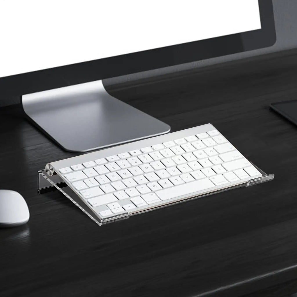 Acrylic Keyboard Riser Stand – Ergonomic Desk Tilt Support