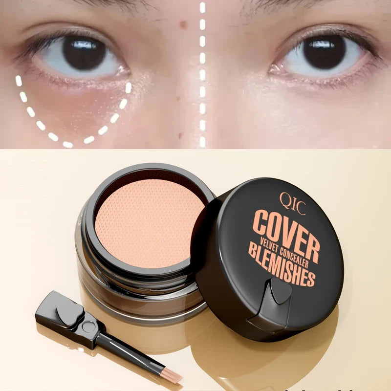 QIC Full Coverage Waterproof Concealer Cream – All Skin Types