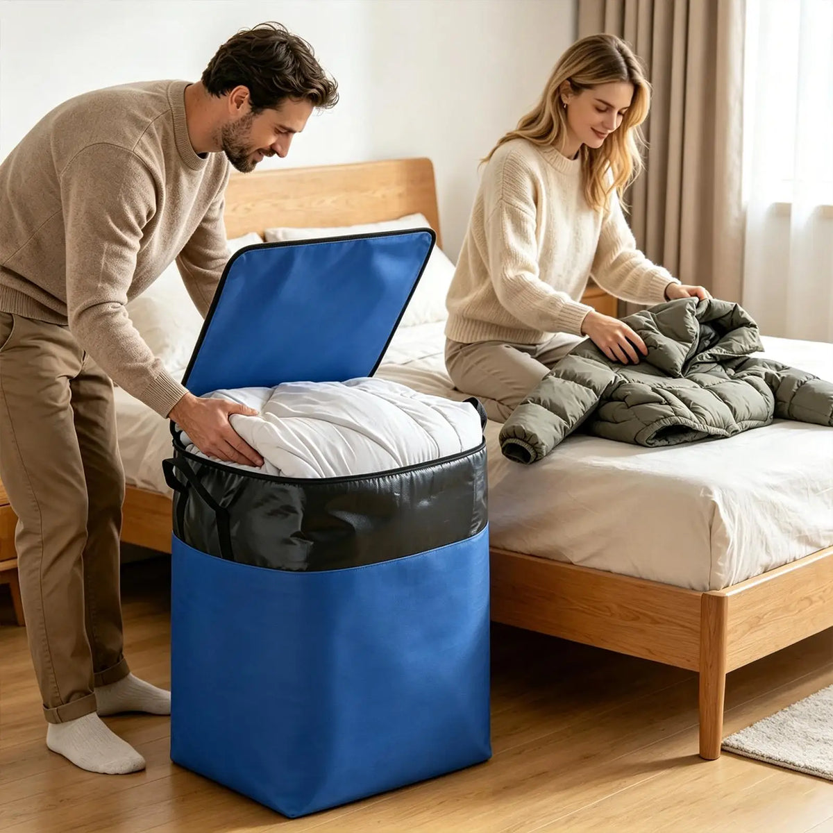 140L Heavy Duty Moving Bags – Large Clothes Storage Bags