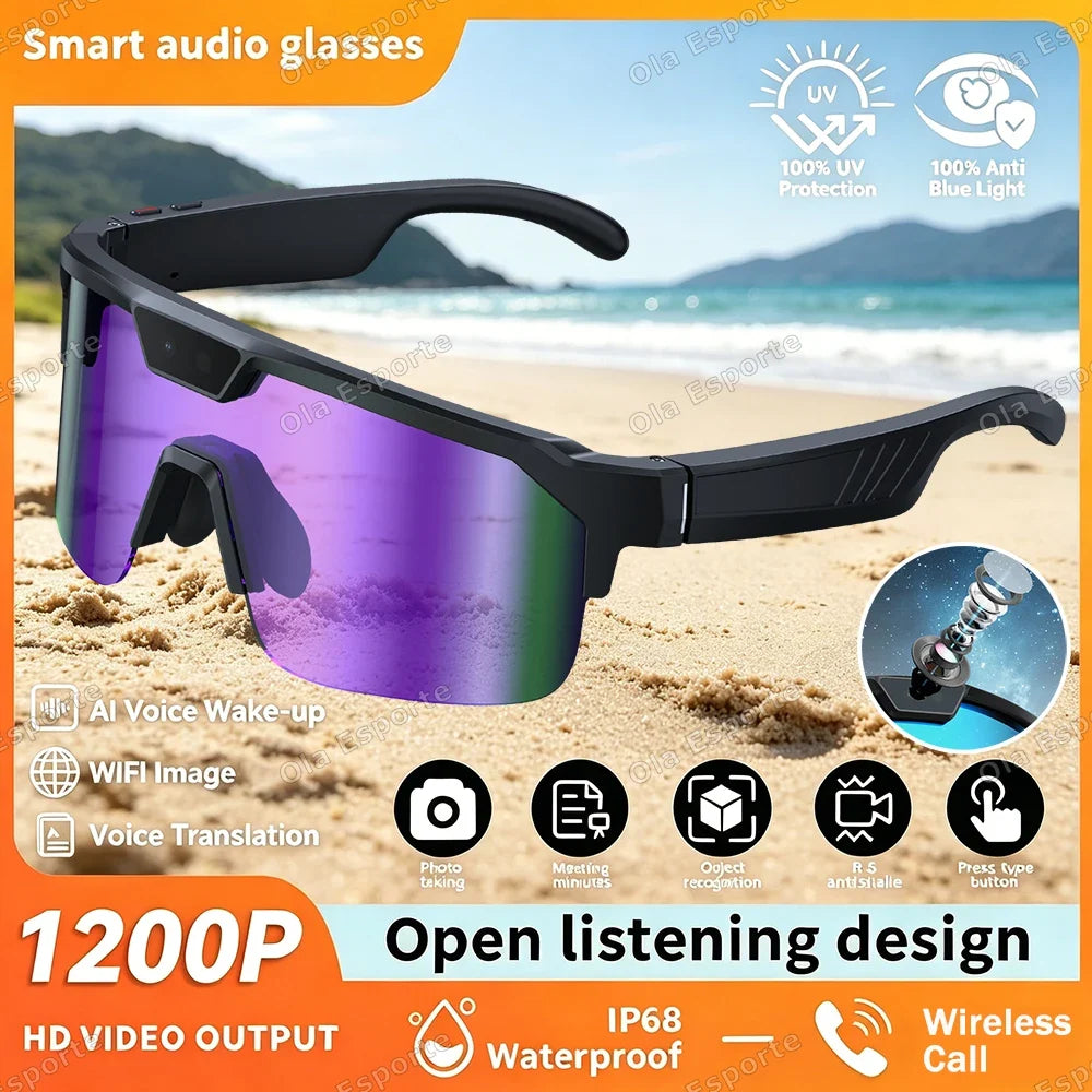 AI Smart Glasses | 4K Camera, Bluetooth & Real-Time Translation