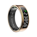 Fashion Smart Ring Display Screen Touch Wireless Charging Health
