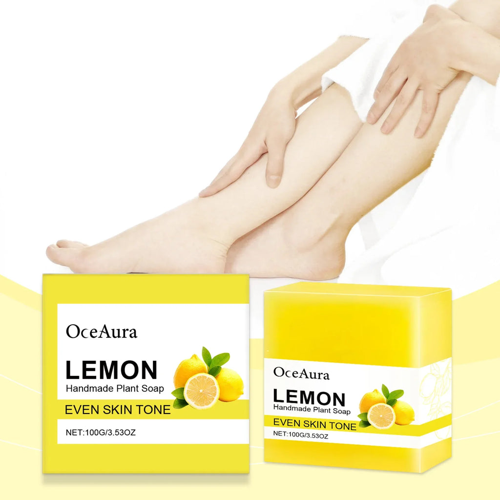 OCEAURA Lemon Handmade Essential Oil Soap Bar – 3.35 oz