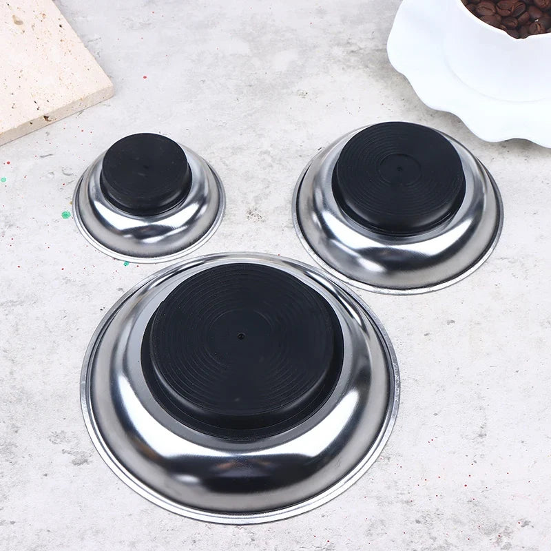 3 4 Magnetic Tool Bowl Stainless Steel Tray Circular Parts Screws