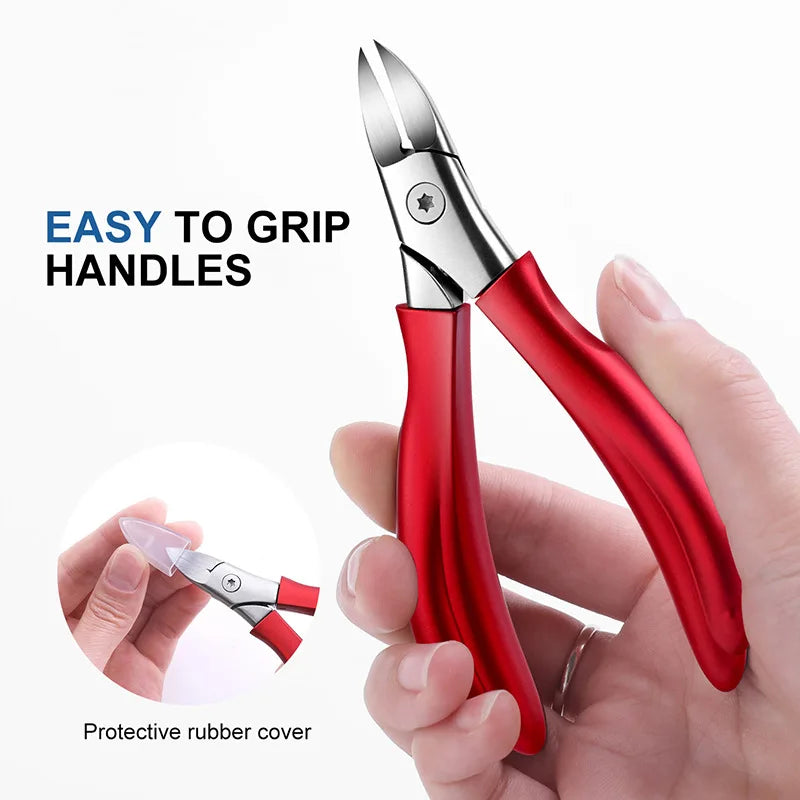 Stainless Steel Nail Clipper for Thick Hard Toenails
