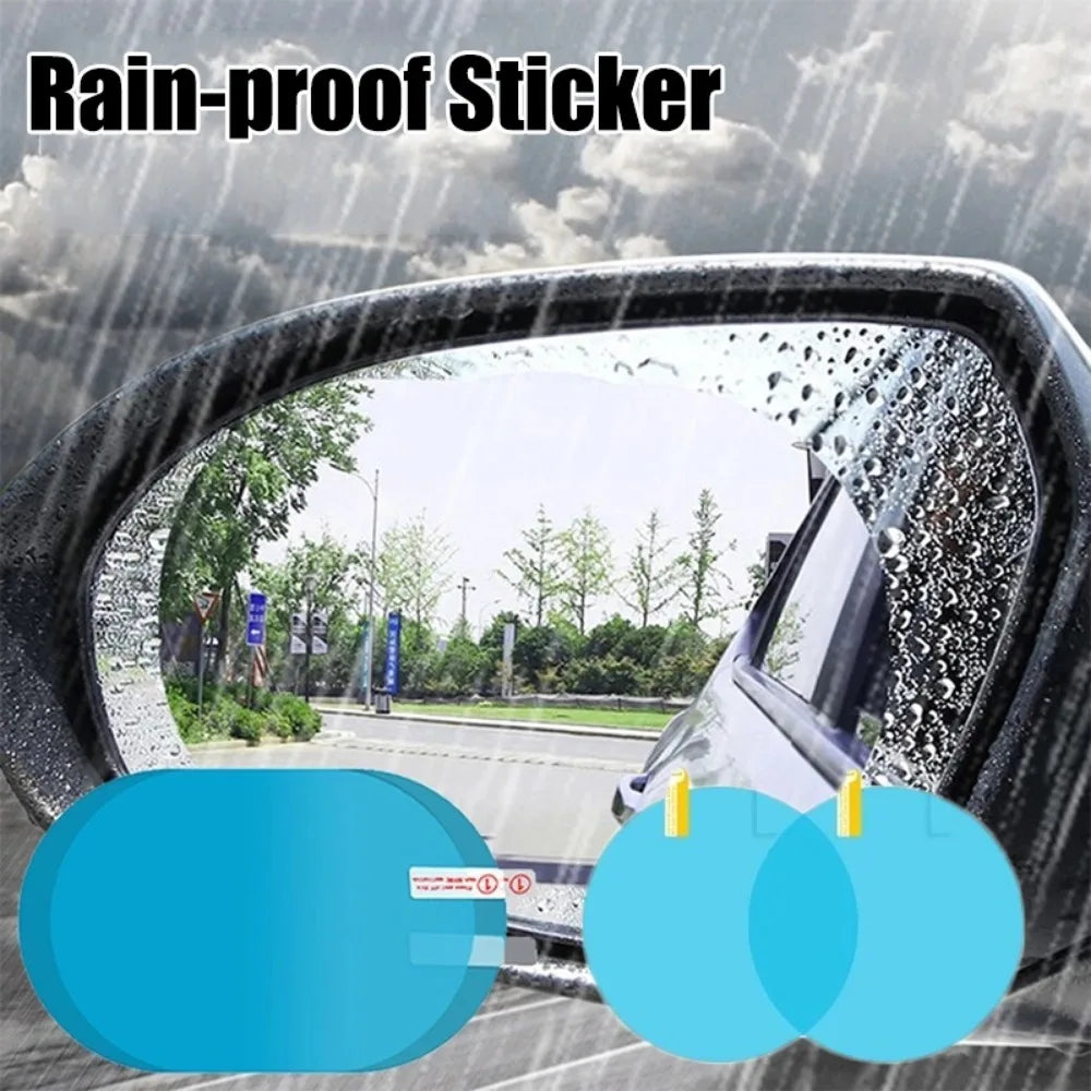 2-Pack Car Rearview Mirror Anti-Fog Waterproof Protective Film