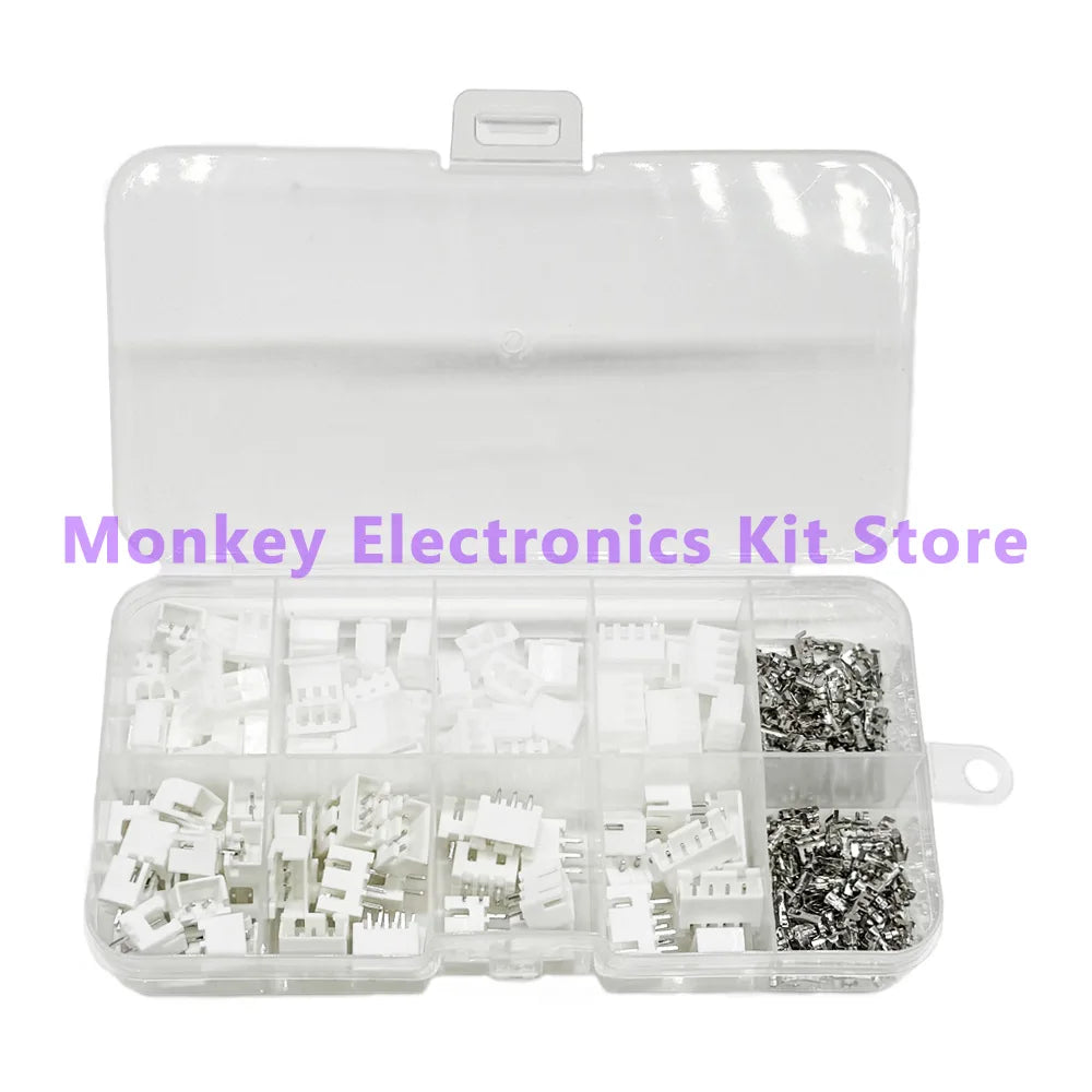 250 PCS JST PH 2.0mm & XH 2.54mm Connector Kit – Wire Terminals
