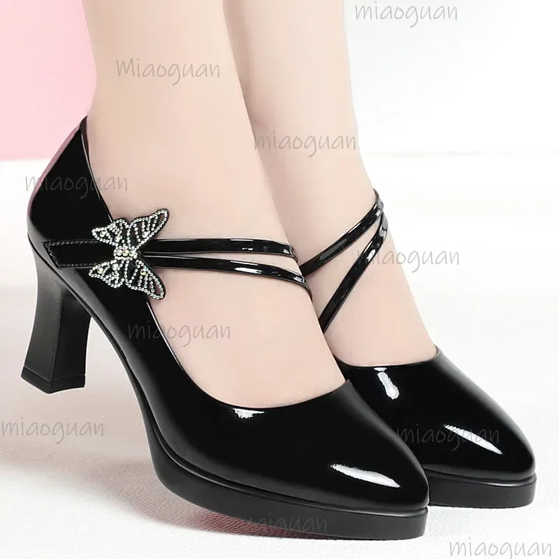 Women's High Heel Pumps – Butterfly Knot Wedding & Party Shoes