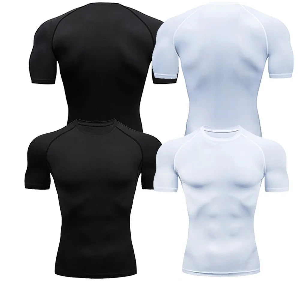 Men's Compression Gym T-Shirt – Quick Dry Fitness Sport Top
