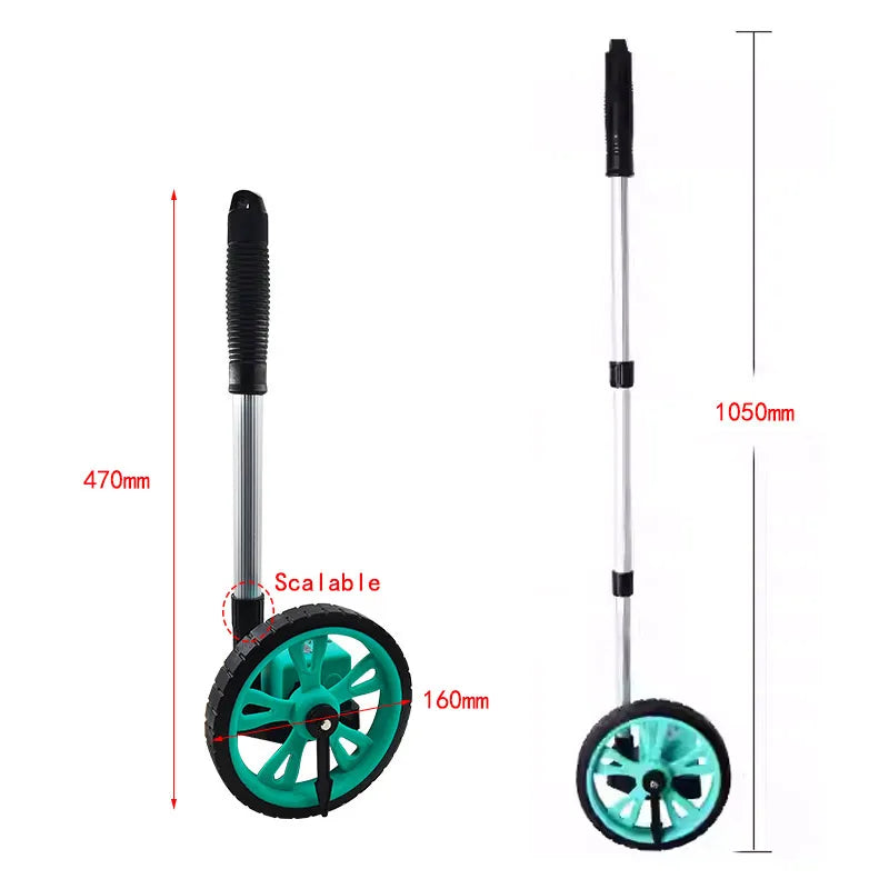 Digital Distance Measuring Wheel 0.1–9999.9m | CE Certified
